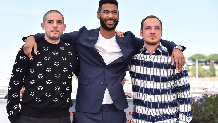 Alexis Manenti, Djebril Zonga, Damien Bonnard - Team of the movie Les Misérables © Dominique Charriau / Getty Images