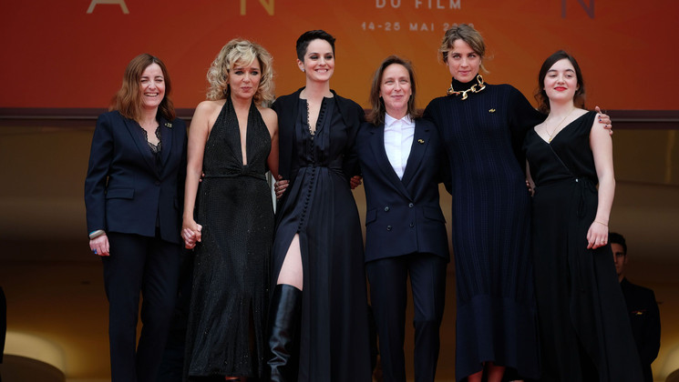 Equipe du film Portrait de la Jeune Fille en Feu © Mathilde Petit /FDC