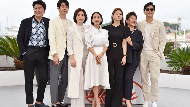 Song Kang-ho, Choi Woo-shik, Chang Hyae-Jin, Cho Yeo-jeong, Park So-Dam, Lee Jung-Eun,  Lee Sun-gyun - Gisaengchung ( Parasite ) © Dominique Charriau  / Getty Images