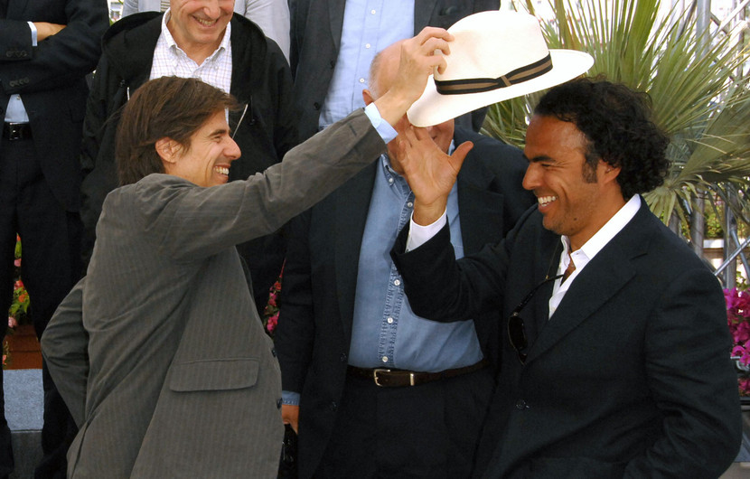 2007 - Walter Salles and Alejandro G. Iñárritu at the 60th anniversary photocall of the Festival de Cannes © G. Pimentel/WireImage