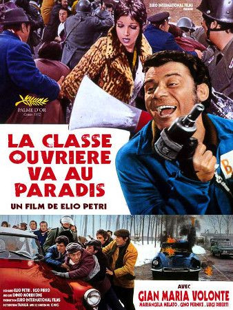 Affiche de La Classe ouvrière va au Paradis de Elio Petri