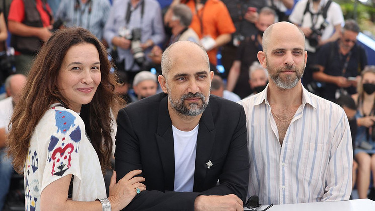 Yael Abecassis, Shlomi Elkabetz and Yuval Aharoni - Machbarot Shchorot (Black notebooks I and black notebooks II) © Valery Hache / AFP