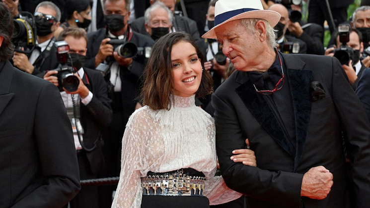 Lyna Khoudri and Bill Murray - The French Dispatch © John Macdougall / AFP