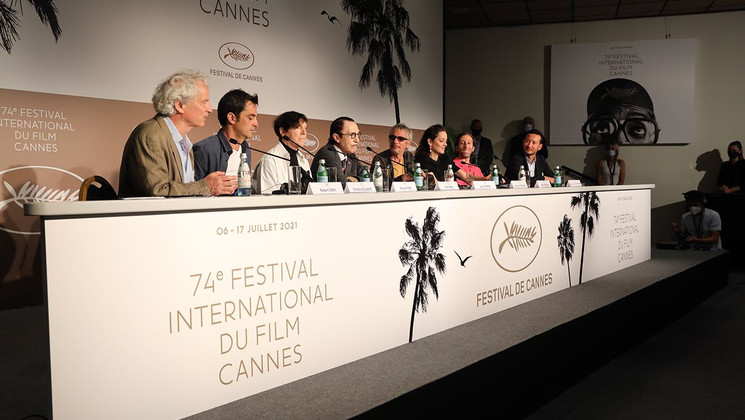 Équipe du film Annette de Leos Carax © Aurélien Vélia / FDC