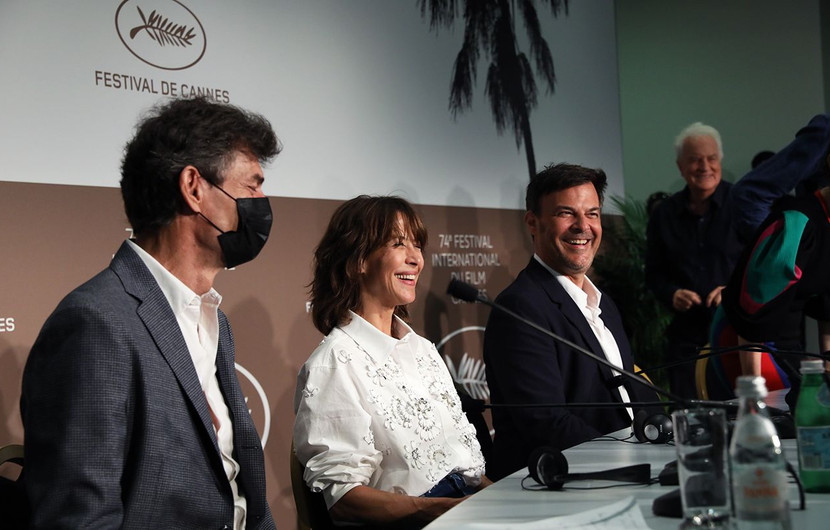 Sophie Marceau and François Ozon - Tout s'est bien passé (Everything Went Fine) © Aurélien Vélia / FDC