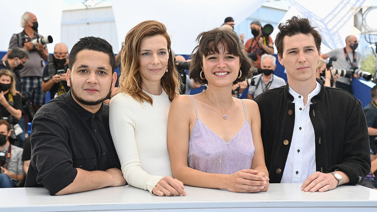 Thomas Silberstein, Emma Nicolas, Céline Sallette and Arthur Jonzo - L'arche des canopées - ADAMI talents © Pascal Le Segretain / Getty Images