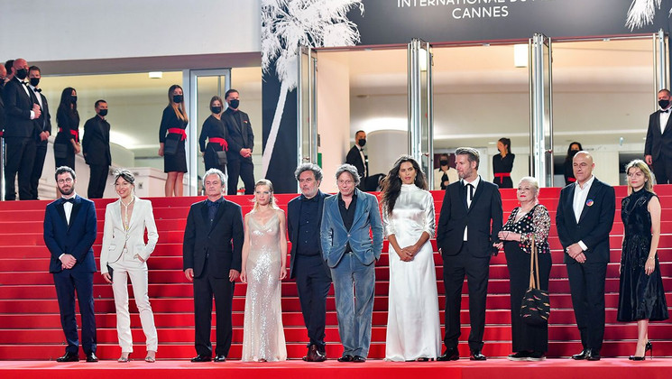 Kevin Chneiweiss, Jeanne Cherhal , Jean-Marie Larrieu, Mélanie Thierry, Arnaud Larrieu, Mathieu Amalric, Maïwenn, Bertrand Belin, Josiane Balasko, Dominique A et Galatéa Bellugi - Tralala © Dominique Charriau / Getty Images