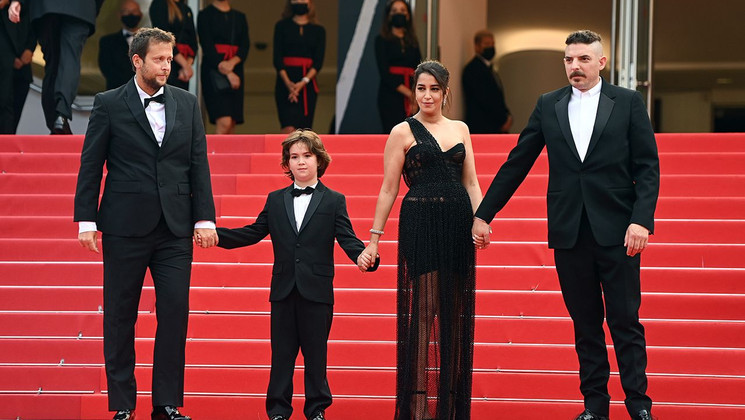 Joachim Lafosse, Gabriel Merz Chammah, Leïla Bekhti and Damien Bonnard - Les Intranquilles (The restless) © Kate Green / Getty Images
