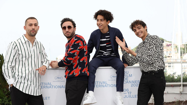 Dali Benssalah, Sofian Khammes, Maël Rouin Berrandou et Moncef Farfar - Mes frères et moi © Valentina Claret / FDC