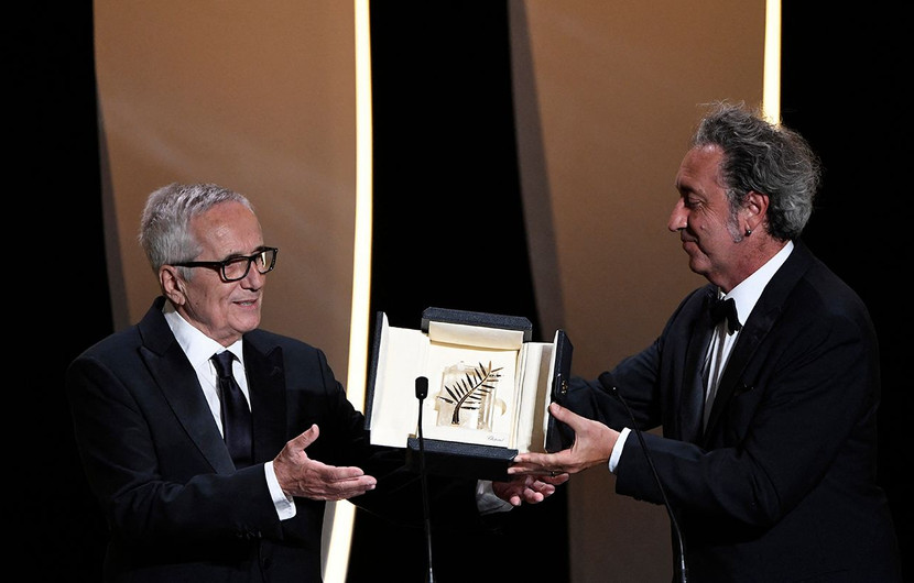 Paolo Sorrentino et Marco Bellocchio - Palme d’or d’honneur © Christophe Simon / AFP