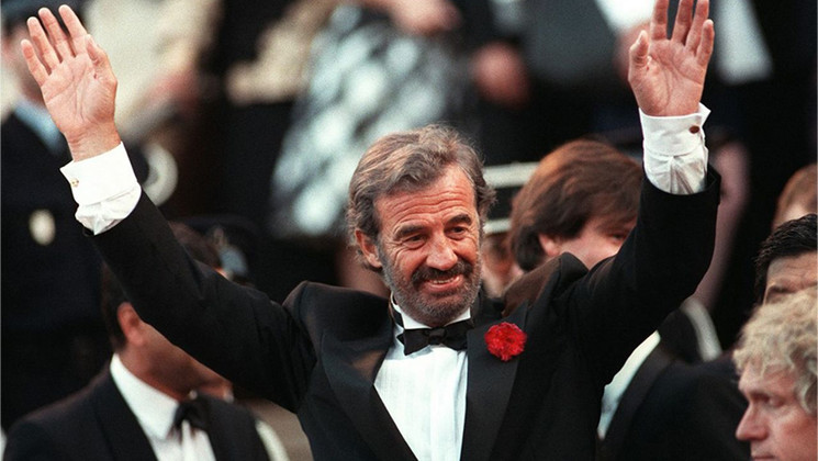 Jean-Paul Belmondo au Festival de Cannes en 1988 © AFP
