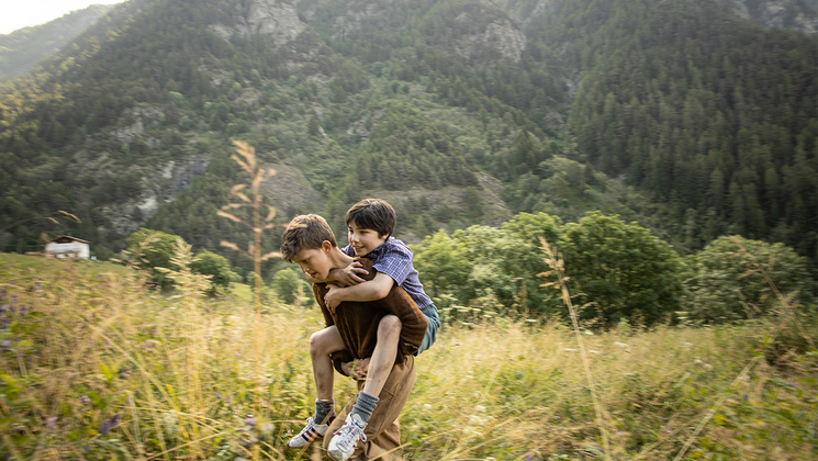 Photo du film LE OTTO MONTAGNE (LES HUIT MONTAGNES) de Felix VAN GROENINGEN et Charlotte VANDERMEERSCH © DR