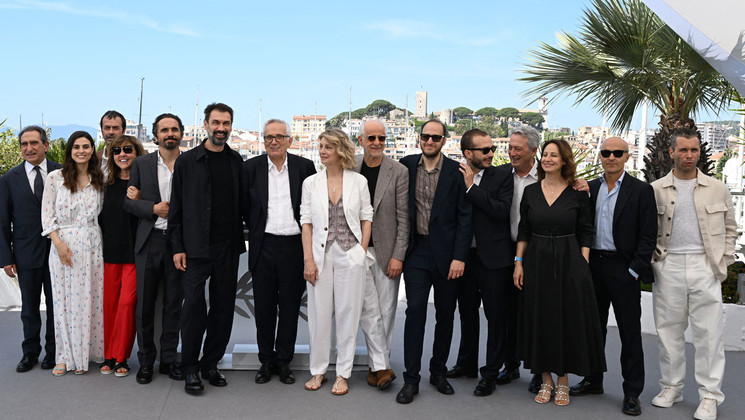 Equipe du film - ESTERNO NOTTE © Patricia De Melo Moreira / AFP