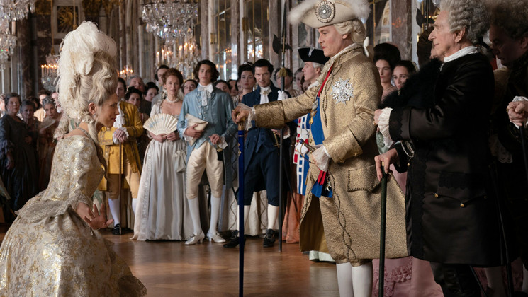 Jeanne du Barry (Maïwenn) et Johnny Depp (Louis XV) dans Jeanne du Barry © Stéphanie Branchu / Why Not Productions