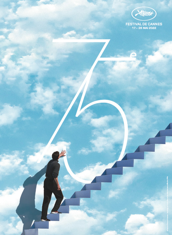 L’Affiche officielle du 75e Festival de Cannes © Crédits de l’affiche officielle : Paramount Pictures Corporation – Jim Carrey, The Truman Show de Peter Weir / Graphisme © Hartland Villa