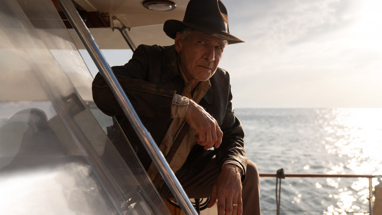 Indiana Jones (Harrison Ford) dans le film Lucasfilm Indiana Jones et le Cadran de la Destinée
 © 2022 Lucasfilm Ltd. & TM. Tous droits réservés.