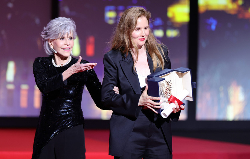 Justine Triet & Jane Fonda - ANATOMIE D'UNE CHUTE, Palme d'or © Andreas Rentz / Getty Images