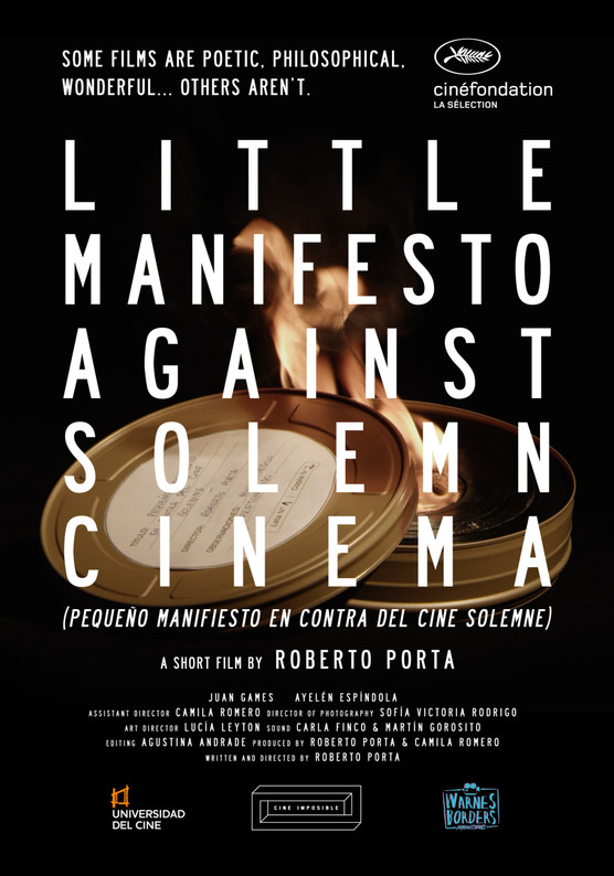 PETIT MANIFESTE CONTRE LE CINÉMA SOLENNEL