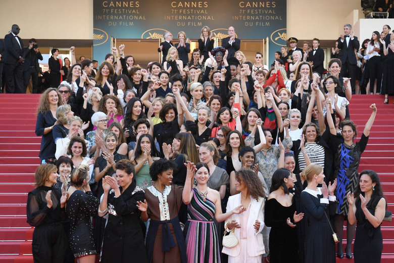Montée des marches de 82 femmes de cinéma © Loïc Venance / AFP 