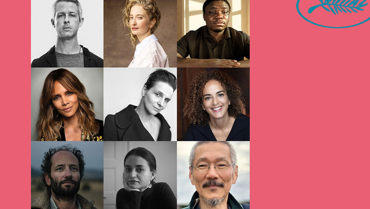 The Jury of the 78th Festival de Cannes © From left to right: : Jeremy Strong © Paola Kudacki / Alba Rohrwacher © Stephanie Gengotti / / Dieudo Hamadi © Gertrude / Leila Slimani © Francesca Mantovani - Gallimard / Juliette Binoche © Brigitte Lacombe / Halle Berry © Randy Holmes ABC / Carlos Reygadas © DR / Payal Kapadia © Ranabir Das / Hong Sangsoo © DR