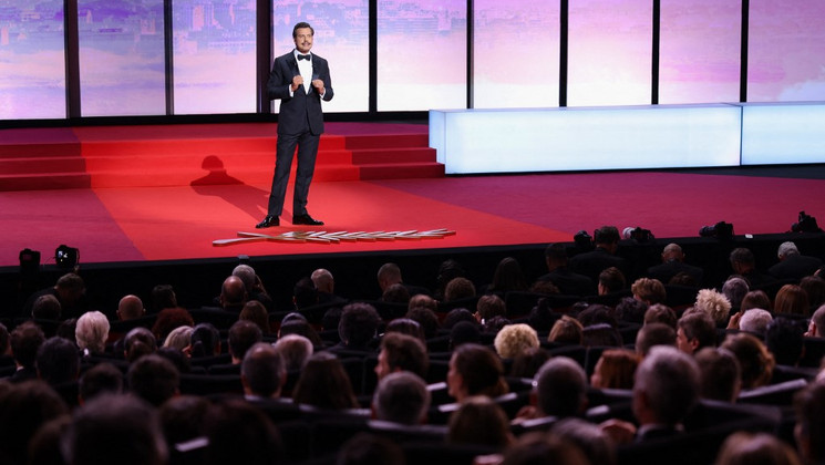 Laurent Lafitte, Master of Ceremonies - Opening ceremony of the 78th Festival de Cannes © Sameer Al-Doumy / AFP