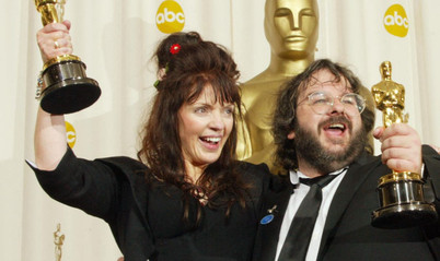 Fran Walsh et Peter Jackson - Cérémonie des Oscars, 2004 © Frederick M. Brown