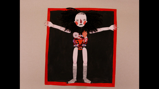 PHOTOGRAPH OF AN INSANE WOMAN TO SHOW THE CONDITION OF HER HAIR