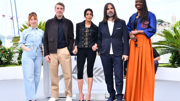 Leila Bekhti Angele Diabang Laura Samani Thomas Cailley Khaled Mouzanar Jury UCR Photocall © Joachim_Tournebize/FDC