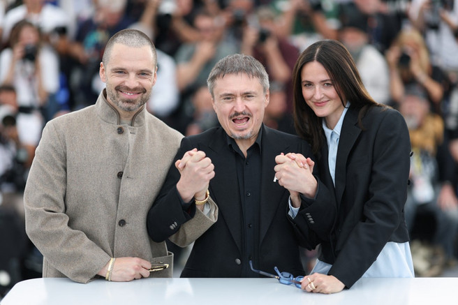 Fjord, Sebastian Stan, Cristian Mungiu, Renate Reinsve, Photocall © Sameer AL-DOUMY / AFP