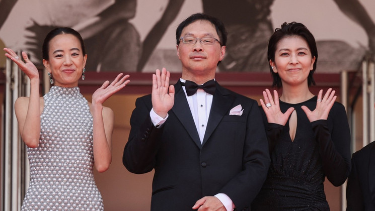 Nagi Notes, Shizuka Ishibashi, Koji Fukada, Takako Matsu, Montée des marches © Valery HACHE / AFP