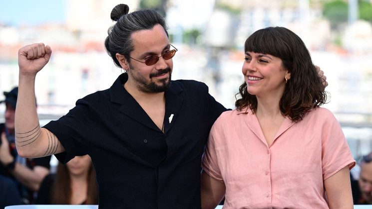 Yesterday The Eye Didn't Sleep, Rakan Mayasi, Jennifer Ritter, Photocall  © Olivier CHASSIGNOLE / AFP