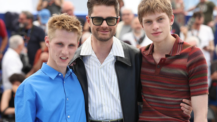 Coward, Valentin Campagne, Lukas Dhont, Emmanuel Macchia, Photocall © Valery HACHE / AFP