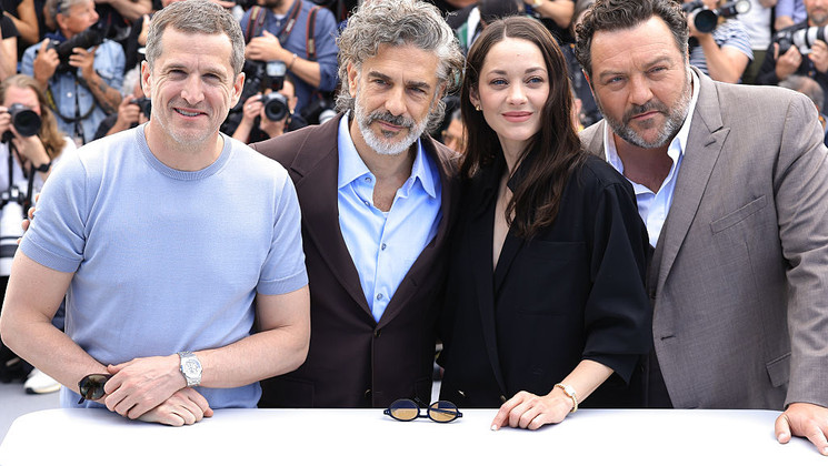 Photocall Karma by Guillaume Canet - Guillaume Canet, Leonardo Sbaraglia, Marion Cotillard, Denis Ménochet © Stephane Cardinale - Corbis/Corbis via Getty Images